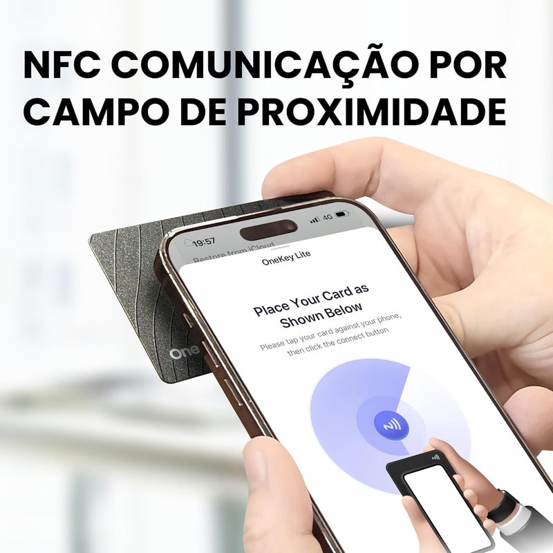 onekey Lite - Crypto Seed Storage - Mnemonic Phrase Password Backup and Recovery Phrase Backup Card -Stored Phrase in the EAL 6+ Chip & NFC Near Field Communication- Work with APP - Image 2